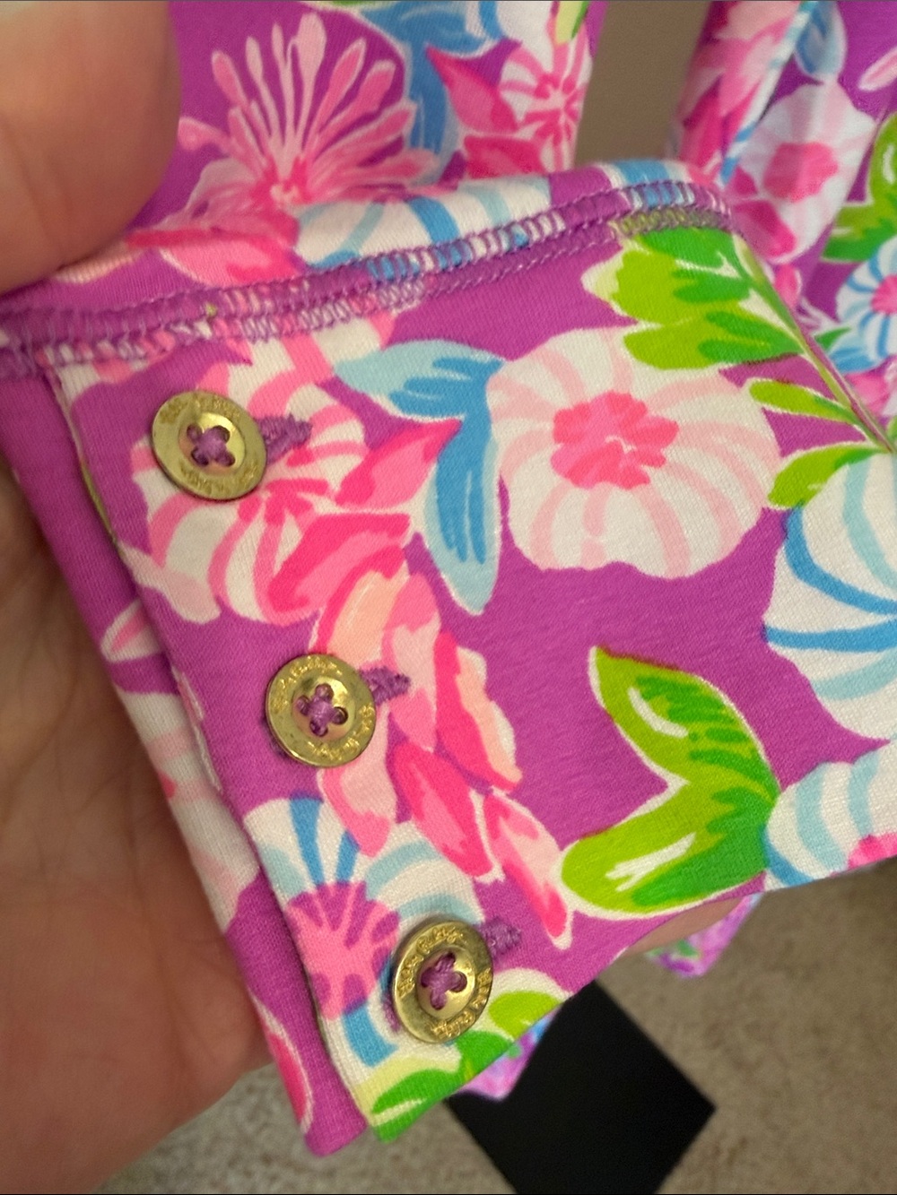 T2)Lilly Pulitzer ❤️🩷Pink Floral Long-Sleeve Shift Dress - Picture 7 of 12